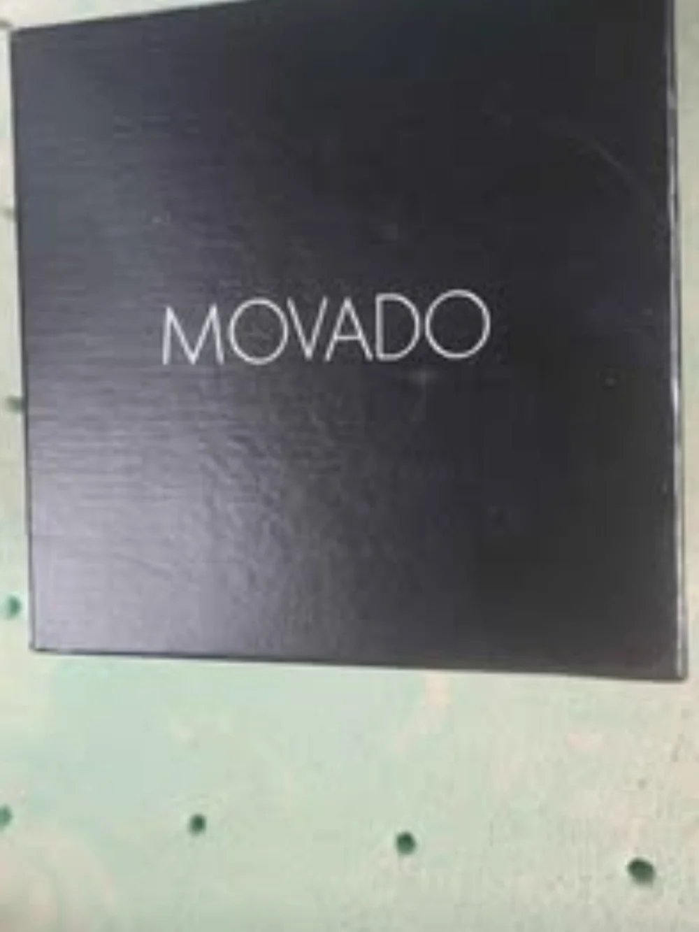 Movado Men’s Classic Blue Dial Leather Strap Watch